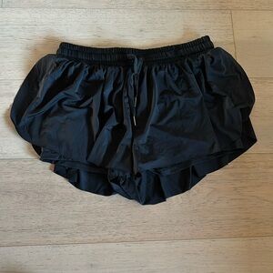 Flowy Black Shorts Size L